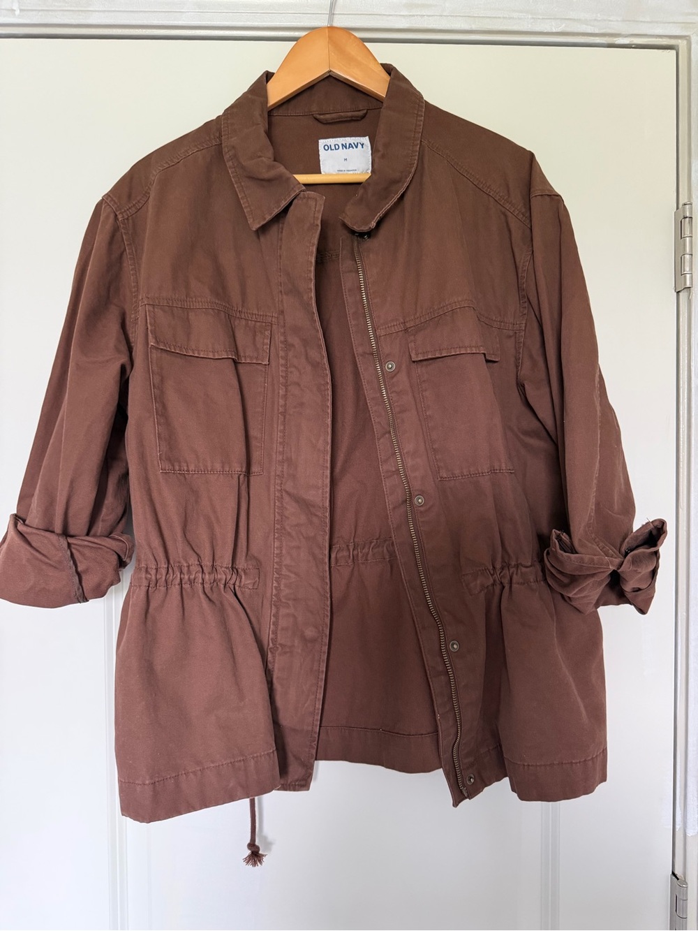 Old Navy Women's Rust Brown Utility Jacket